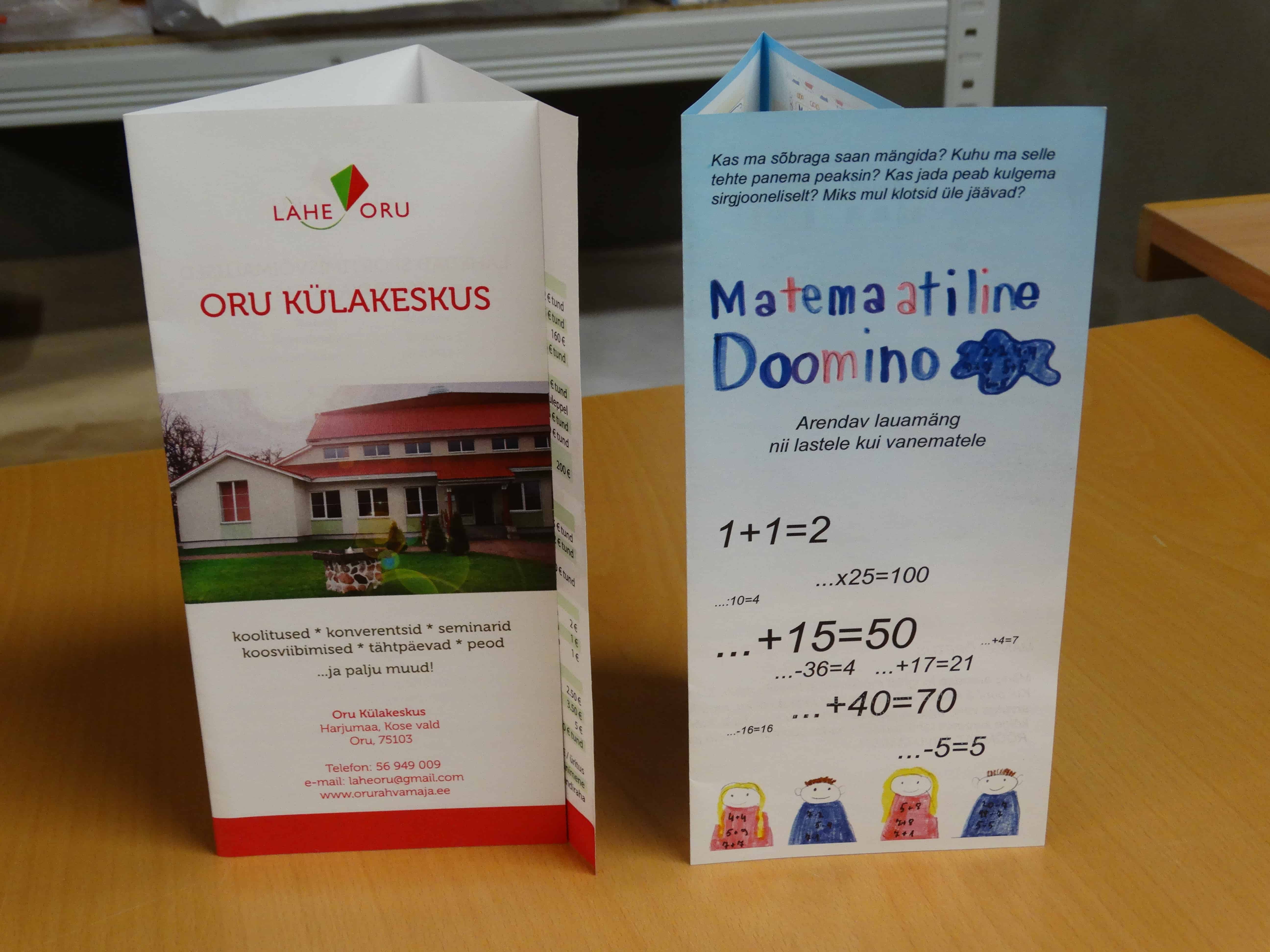 Matemaatiline Doomino & Oru külakeskus